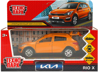 Автомобиль игрушечный Технопарк Kia Rio X / XLINE-12-OG 