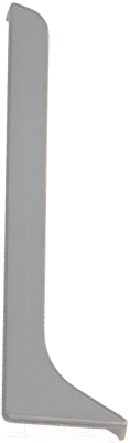 Заглушка для плинтуса Русский Профиль SSZ-80мм (серебристый, левый)