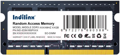 Оперативная память DDR3 Indilinx IND-ID3N16SP08X
