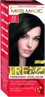 Крем-краска для волос Miss Magic Trend Colors тон 4.0 (натуральный коричневый) - 
