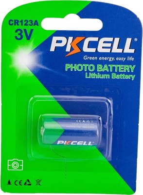 Батарейка Pkcell 3В CR123A / CR123A-1B - 