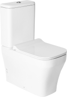 Унитаз напольный Quarter Bath 70CG06001 + 70CG60001 с арматурой (сиденье Slim с микролифтом) - 