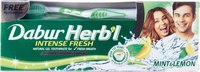 Набор для ухода за полостью рта Dabur освежающая с мятой и лимоном + зубная щетка (150г) - 