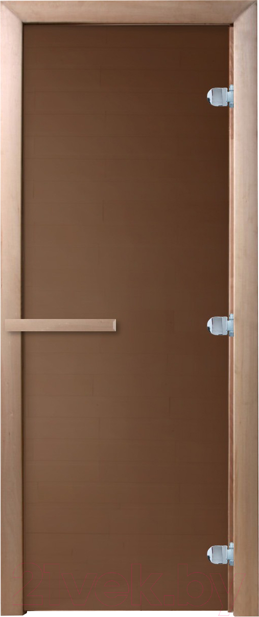 Стеклянная дверь для бани/сауны Doorwood Теплая ночь 180x80 / DW02424