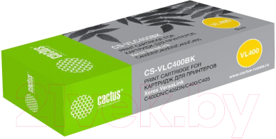 Тонер-картридж Cactus CS-VLC400BKRU