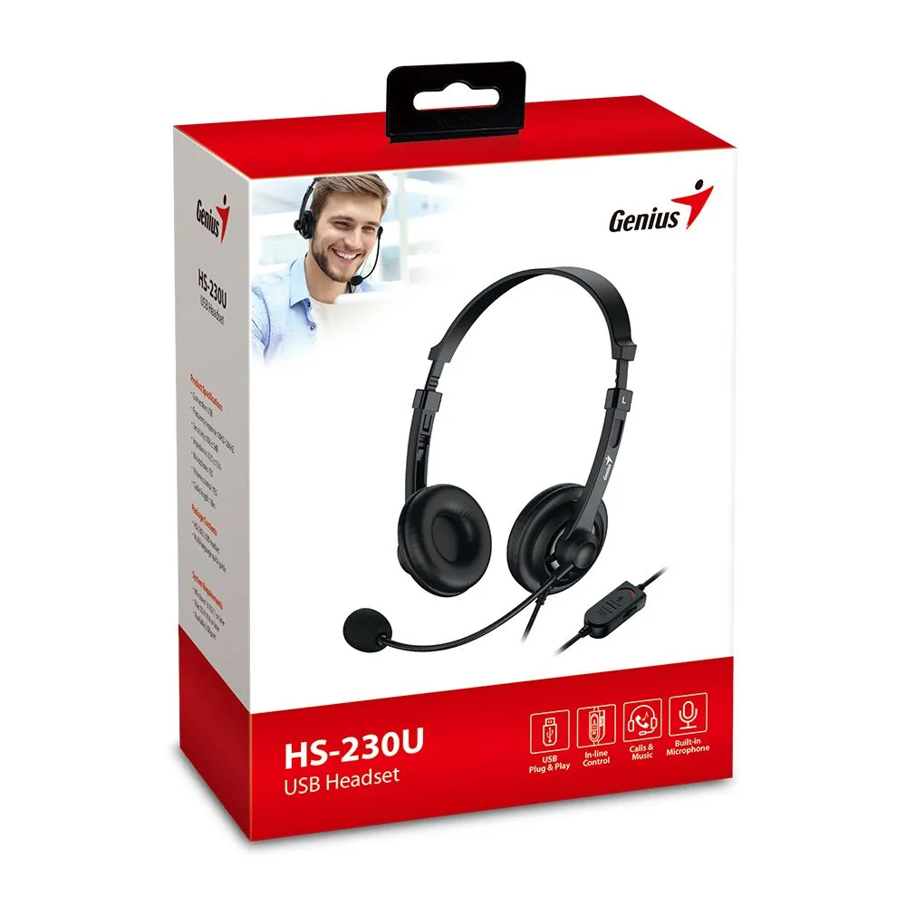 Наушники-гарнитура Genius HS-230U