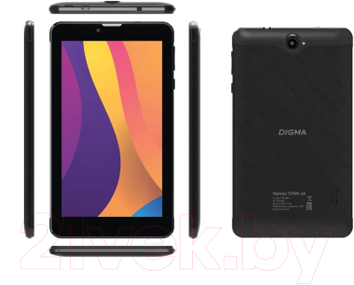 Планшет Digma Optima 7258C 4G T310 2.0 2GB/32GB (черный)