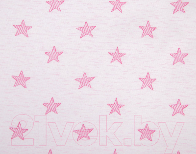 Простыня АртПостель Звезды на резинке 256 (200x200, розовый)