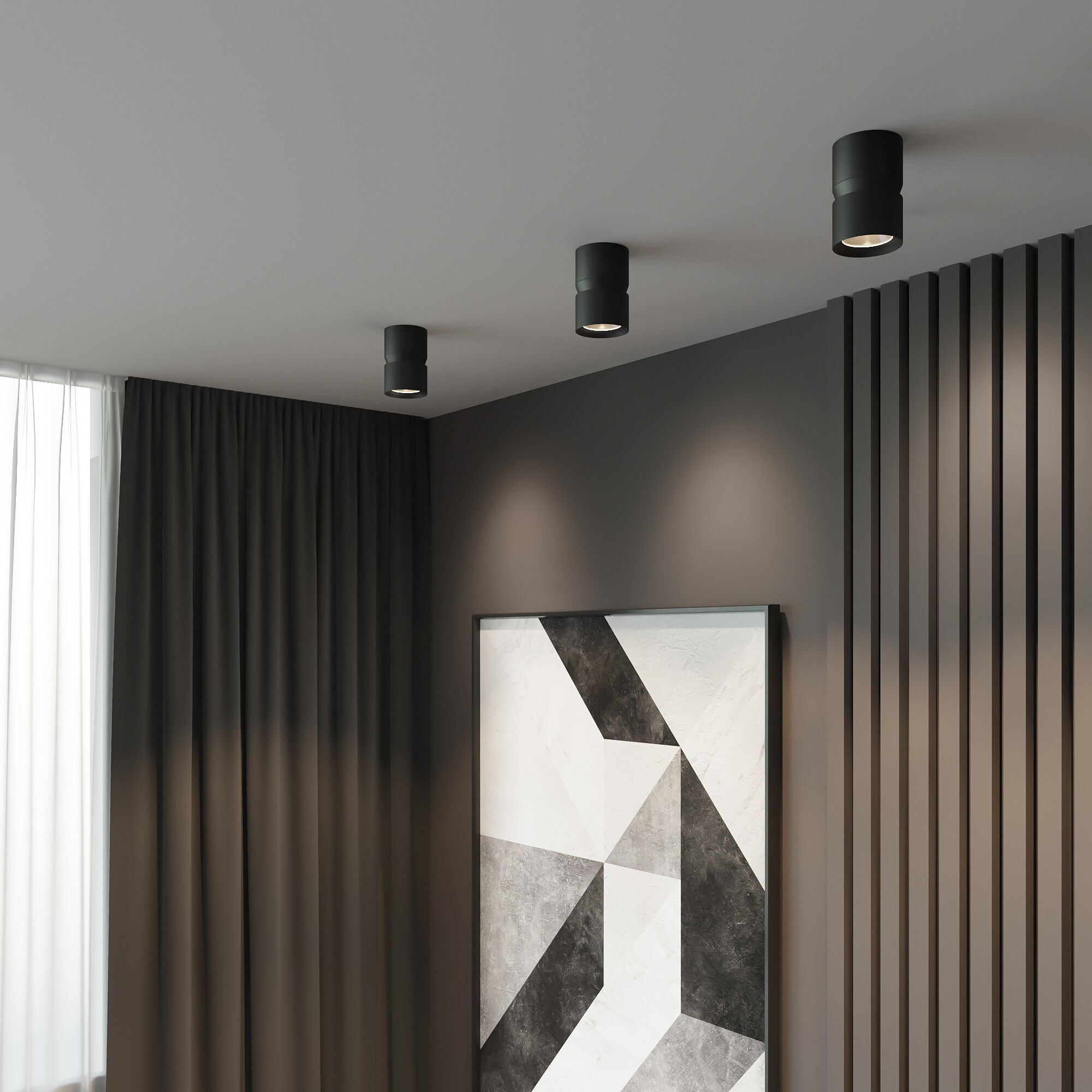 Точечный светильник Elektrostandard Kayo 25049 LED 12W 4000К (черный) — фото 3