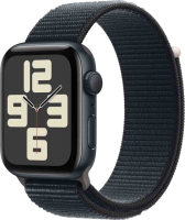 Умные часы Apple Watch SE 2 GPS 40mm (полуночный, плетеный ремешок) - 