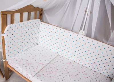 Комплект постельный для малышей Баю-Бай Геометрия К60-Г4 (синий)