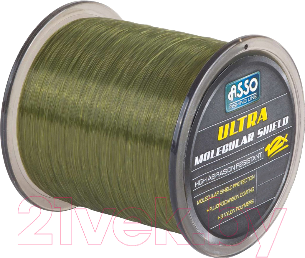 Леска флюорокарбоновая Asso Ultra Molecular Shield Carp 0.28мм (1200м)
