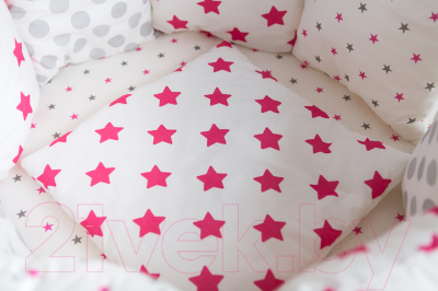 Комплект постельный для малышей Баю-Бай Геометрия К51-Г1 (красный)