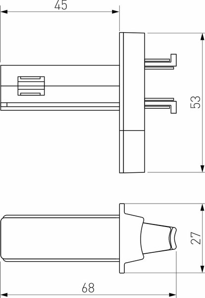 Соединитель профилей для шинопровода Elektrostandard Slim Magnetic 85011/00 (черный)