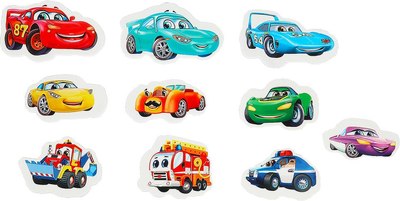 Набор стикеров для ванной Капитошка SWL-CARS  - 