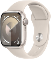 Умные часы Apple Watch Series 9 GPS 41mm (звездный свет, ремешок M/L) - 