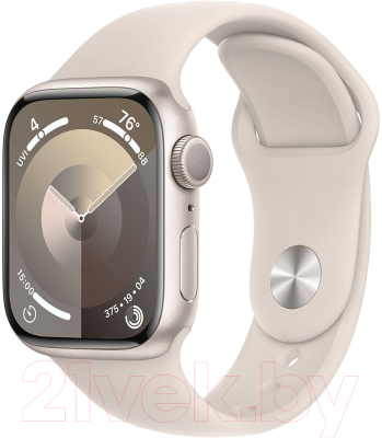 Умные часы Apple Watch Series 9 GPS 41mm (звездный свет, ремешок M/L)