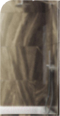 Стеклянная шторка для ванны MaybahGlass MGV-132-4у (сатин стекло/хром глянцевый)