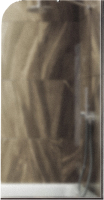 Стеклянная шторка для ванны MaybahGlass MGV-143-5у (сатин стекло/хром матовый) - 