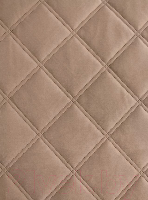 Набор текстиля для спальни Vip Camilla 240-260 (ромб, светло-бежевый)