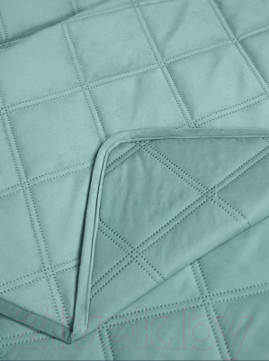 Набор текстиля для спальни Vip Camilla 240-260 (ромб, бирюзовый)