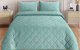 Набор текстиля для спальни Vip Camilla 240-260 (ромб, бирюзовый) - 