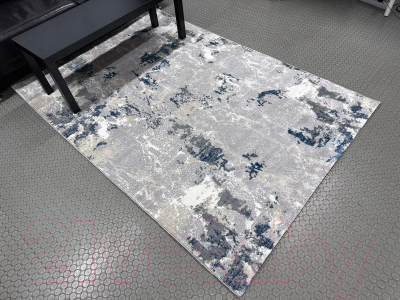 Коврик Radjab Carpet Палермо Прямоугольник R510A / 10720RK (0.8x1.5, Light Grey/Blue)
