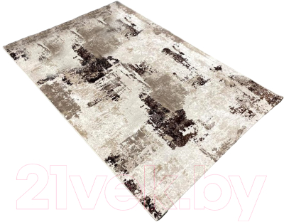 Коврик Radjab Carpet Астра Прямоугольник 1239A / 10890RK (1.2x1.8, Brown/Beige)