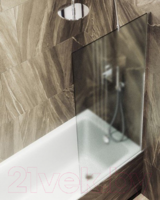 Стеклянная шторка для ванны MaybahGlass MGV-92-4ш (сатин стекло/хром глянцевый)