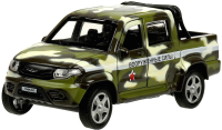 Автомобиль игрушечный Технопарк УАЗ Пикап полиция/война / PICKUP-12DB6-MIP  - 