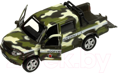 Автомобиль игрушечный Технопарк УАЗ Пикап полиция/война / PICKUP-12DB6-MIP 