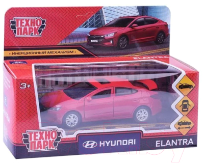 Автомобиль игрушечный Технопарк Hyundai elantra / ELANTRA-12-RD 
