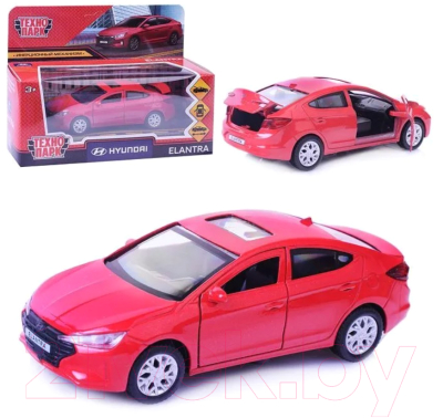 Автомобиль игрушечный Технопарк Hyundai elantra / ELANTRA-12-RD 