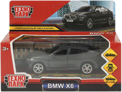 Автомобиль игрушечный Технопарк BMW X6 / X6-12-GY 