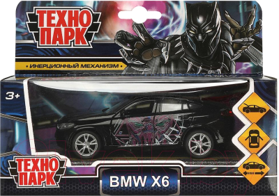 Автомобиль игрушечный Технопарк BMW X6 / X6-12-BP-BK