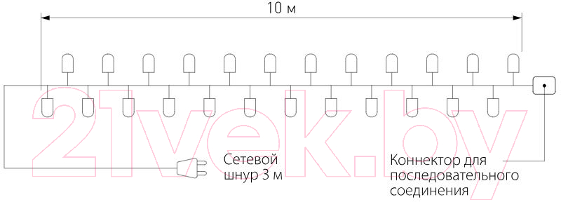 Светодиодная гирлянда Elektrostandard Нить 400-101