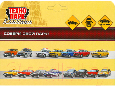 Автомобиль игрушечный Технопарк Москвич-2140sl / AZLK2140M-12-SR 