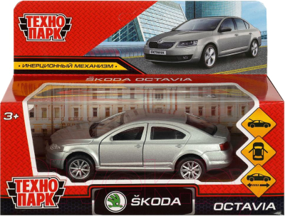 Автомобиль игрушечный Технопарк Skoda Octavia / OCTAVIA-12-SR 