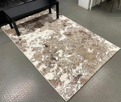 Коврик Radjab Carpet Астра Прямоугольник 1607C / 10977RK (0.8x1.5, Brown/Beige)