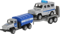 Набор игрушечных автомобилей Технопарк Полиция с прицепом / SB-15-46(HUNTER)  - 