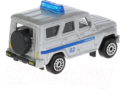 Набор игрушечных автомобилей Технопарк Полиция с прицепом / SB-15-46(HUNTER) 