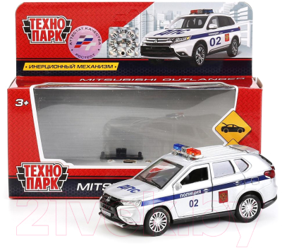Автомобиль игрушечный Технопарк Mitsubishi Outlander / OUTLANDER-POLICE 