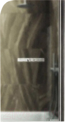 Стеклянная шторка для ванны MaybahGlass MGV-793-5 (сатин стекло/хром матовый)
