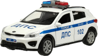 Автомобиль игрушечный Технопарк Kia Rio X Полиция  / XLINE-12POL-WH  - 