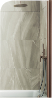 Стеклянная шторка для ванны MaybahGlass MGV-596-2 (прозрачное стекло/бронзовый) - 