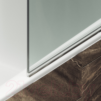 Стеклянная шторка для ванны MaybahGlass MGV-626-5 (прозрачное стекло/хром матовый)
