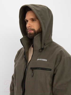 Костюм для охоты и рыбалки Huntsman Никс Люкс -5°C Alova Windblock Хаки (р-р 60-62/182-188)