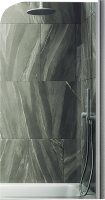 Стеклянная шторка для ванны MaybahGlass MGV-596-1 (прозрачное стекло/белый матовый) - 