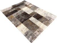 Ковер Radjab Carpet Браун Прямоугольник 5321A / 11015RK (1.6x3, Dark Grey/Dark Brown) - 