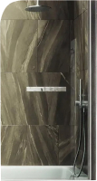 Стеклянная шторка для ванны MaybahGlass MGV-770-5 (прозрачное стекло/хром матовый) - 